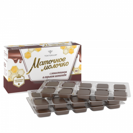 Тенториум Украина - Маточное молочко с генистеином в горьком шоколаде (30 г)